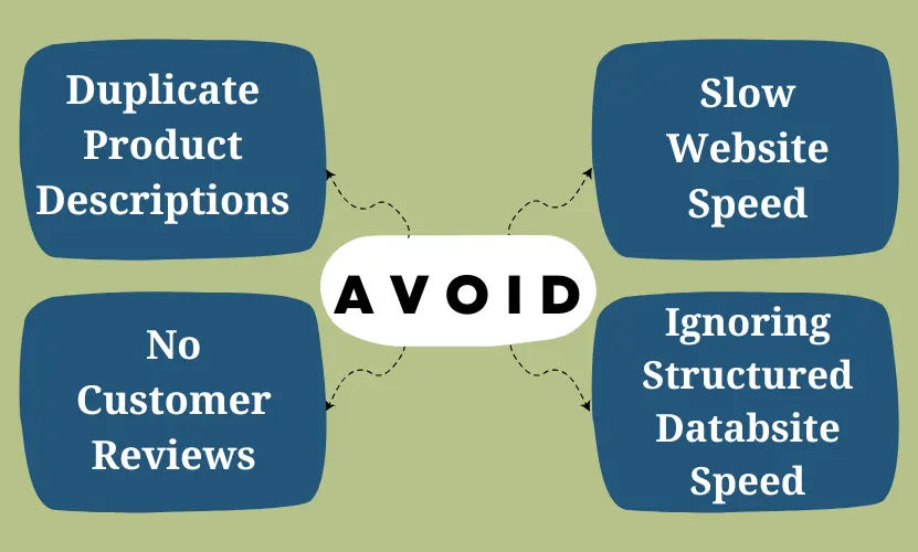 Avoid common product page SEO mistakes like duplicate descriptions, no reviews, slow speed, and ignoring structured data.