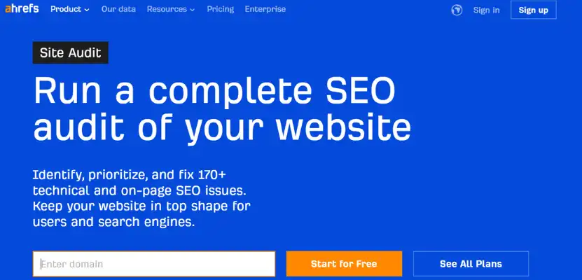 Ahrefs - Best Site Audit Tool | Rankonix