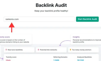 Start a new audit for your website