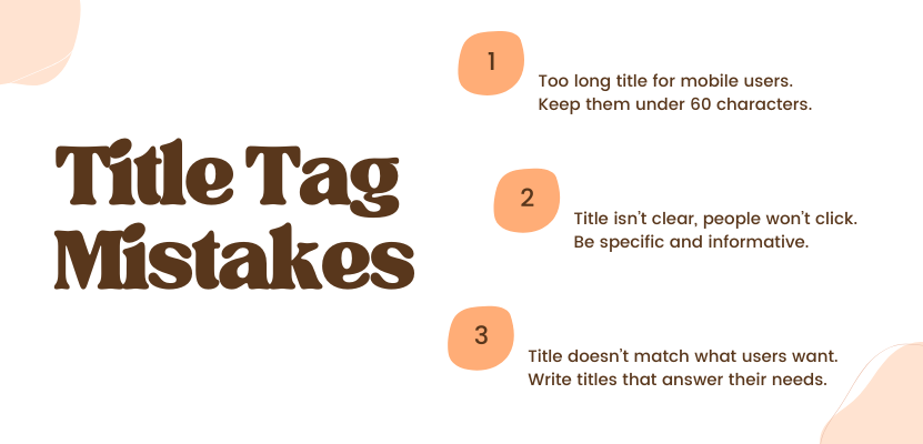 Title Tag Mistakes | Rankonix