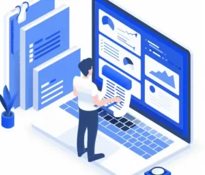 Rankonix SEO industries expert analyzing performance data on screen